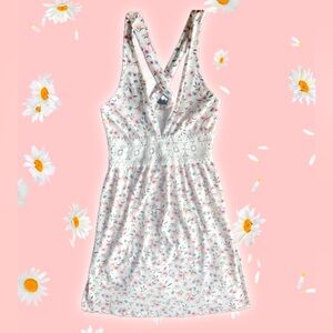 Love Squatted pink floral minidress - M